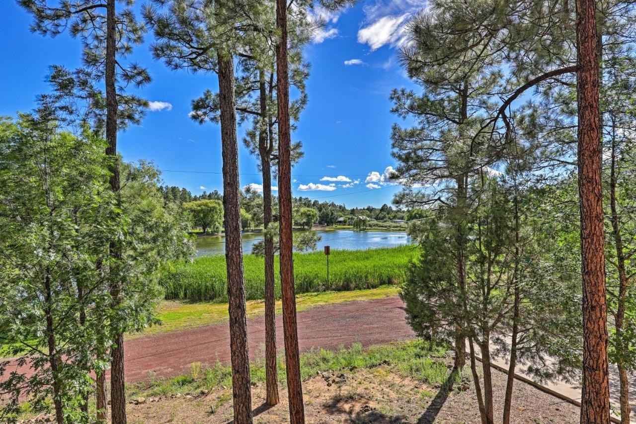 Serene Lakeside Cabin With Decks And Edler Lake Views! Pinetop-Lakeside Bagian luar foto